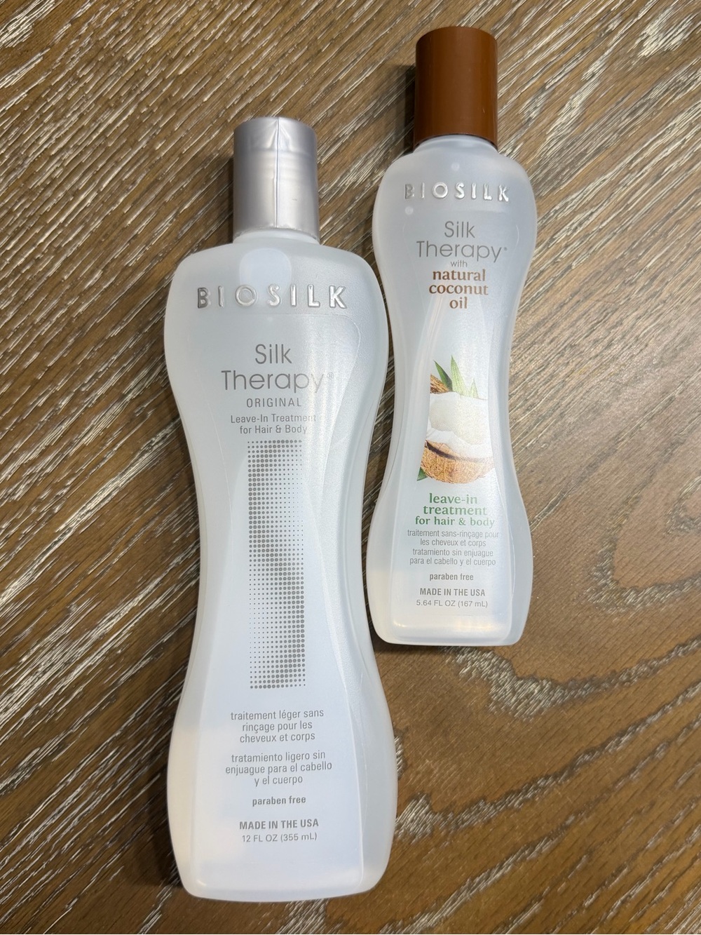 BioSilk Silk Therapy Original and BioSilk Silk Therapy with Natural Coconut Oil